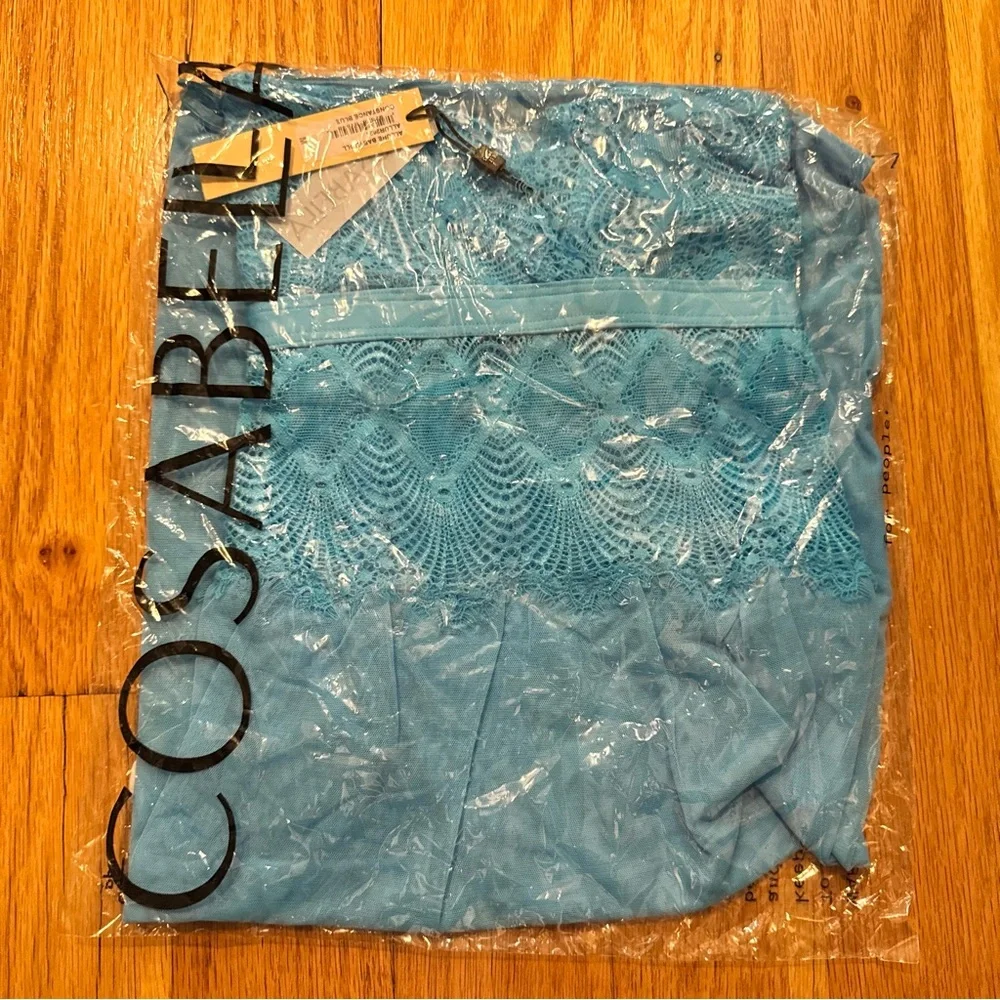 Cosabella Allure Babydoll Teddy Nightgown Lingerie Constance Blue medium M - Picture 7 of 7